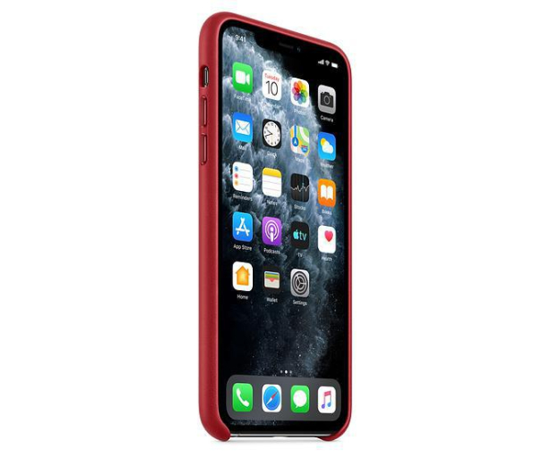Apple Leather Case do iPhone 11 Pro Max (PRODUCT)RED - 514619 - zdjęcie 2